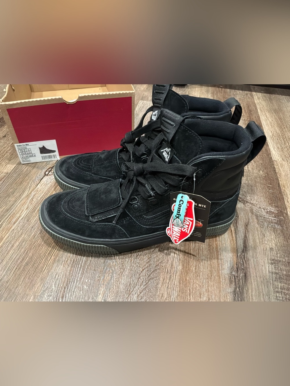 VNDS 2021 Vans STATIC Comfycush MTE WATER RESISTANT Black Gray Men’s Sz 10.5
